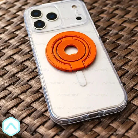 Apokin Ring Holder Κινητού σε Πορτοκαλί χρώμα