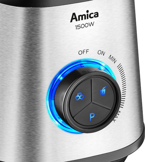Amica Mixer mit Glas Kanäta 1,5 l 1500W Grau 1144677