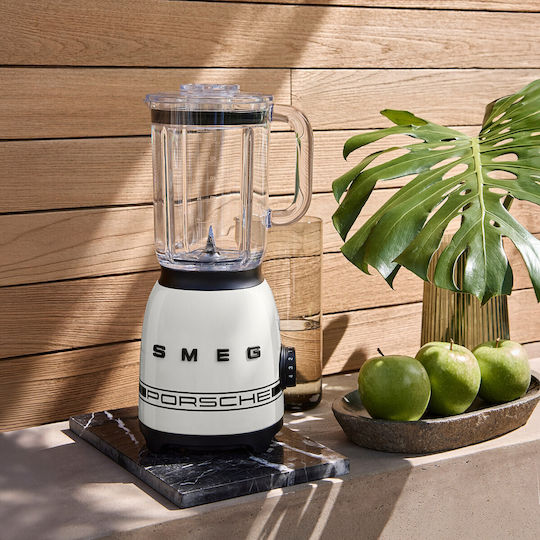 Smeg Блендер с Пластмасова Кана 1.5 lt 800W Бял BLF03PCWEU