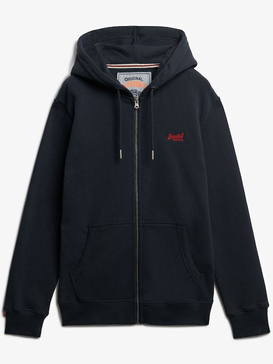 Essential Logo Ζακέτα με Κουκούλα Eclipse Navy/red
