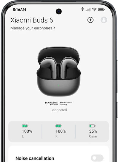 Xiaomi Buds 6 Bluetooth Kopfhörer mit Schweißbeständigkeit und Ladekoffer Pearl Weiß
