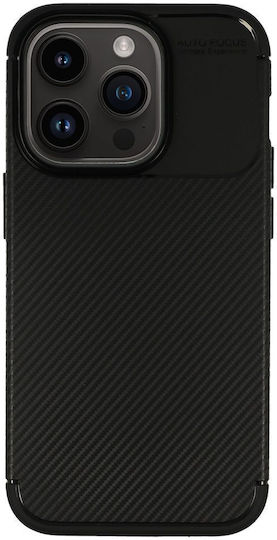 Vennus Carbon Elite Back Cover Silicone Black (iPhone 14 Pro)