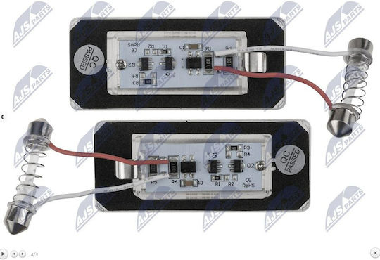 NTY Φώτα Πινακίδας Led για Mini Cooper 2006-2015