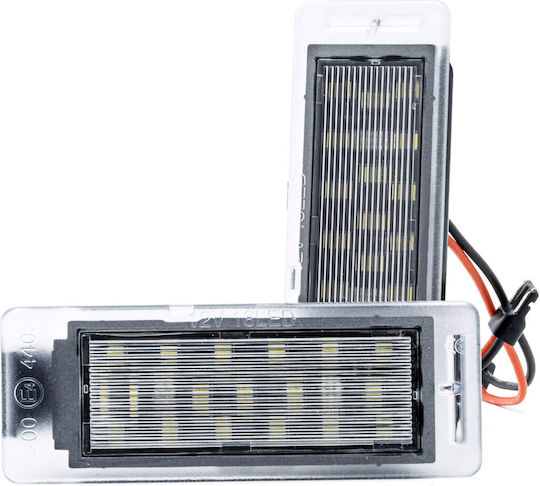 Einparts Lumini Pentru Plăcuțele De Înmatriculare LED Opel Mokka 2011 2 Bucăți