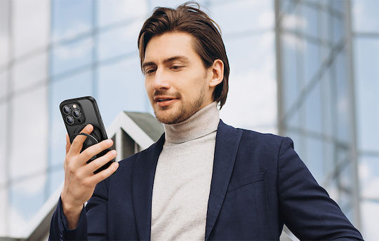 Ugreen LP764 Umschlag Rückseite Silikon Schwarz (iPhone 15 Pro Max)