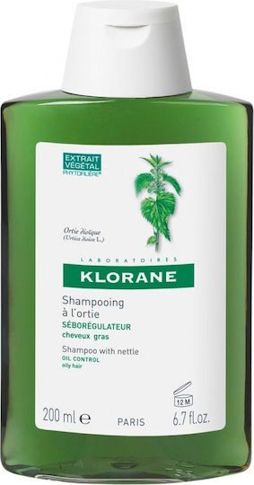 Klorane Oil Control Nettle Σαμπουάν Όγκου για Λιπαρά Μαλλιά 200ml