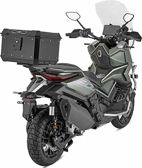 Kappa Moto Motorcycle Top Case Monolock Aluminum 40lt Black
