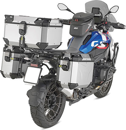 Givi Μπαγκαζιέρα Μοτοσυκλέτας Monokey Αλουμινίου 58lt Μαύρη