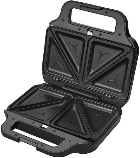 Kraft & Dele Sandwich-Maker mit Herausnehmbare Keramikplatten für 2 Toasts 1500W