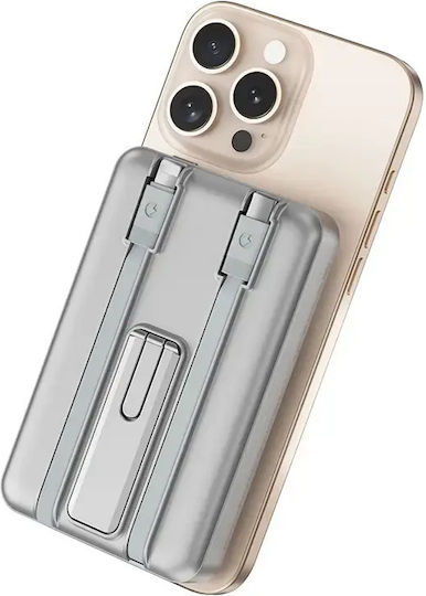 Wiwu P056 MagSafe Power Bank 10000mAh 20W Power Delivery / Quick Charge Ασημί