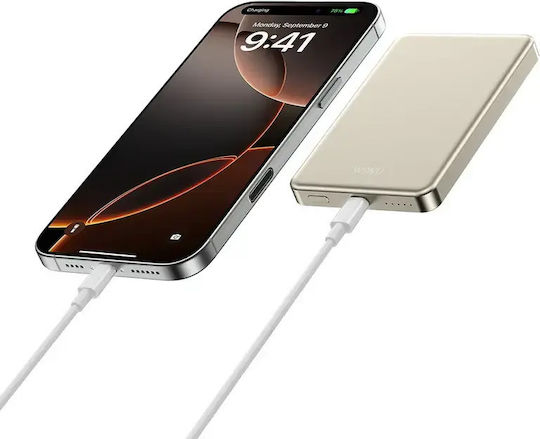 Wiwu P15 MagSafe Power Bank 5000mAh 15W Gold