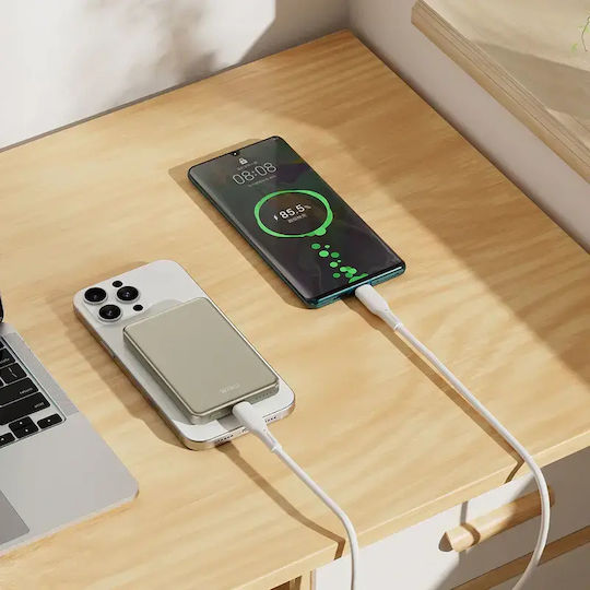 Wiwu P15 MagSafe Power Bank 5000mAh 15W Gold