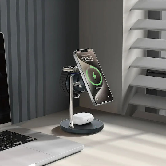 Wiwu Wireless Charger Qi2 30W Blacks (W041)