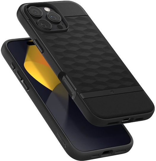 Caseology Parallax Mag Back Cover Σιλικόνης Matte Black (iPhone 16 Pro)