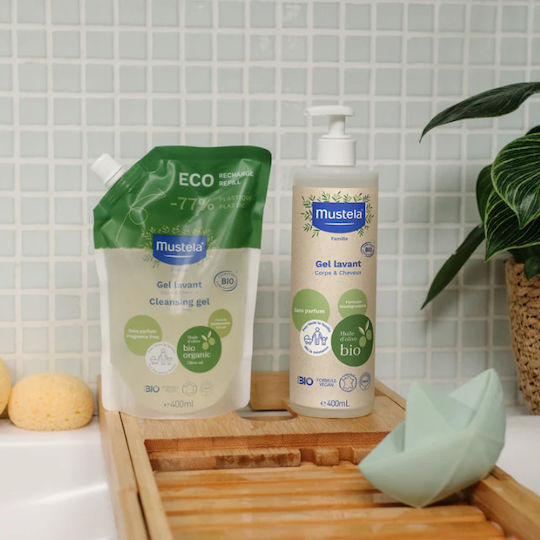 Mustela Bio Cleansing Nachfüllung Shampoo Hydratation 400ml