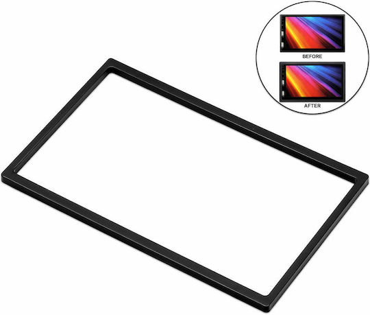 Armaturenbrett-Rahmen Schwarz 2DIN Bildschirm Soundsystem 177x102x5,5mm My-ctc-838