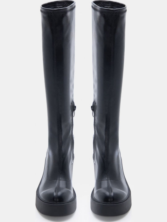 Damenstiefel mit Hochabsatz Schwarz