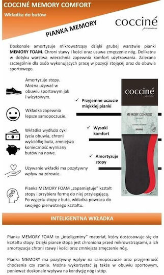 Coccine Tălpi Anatomice Pentru Pantofi De Lucru Cu Spumă De Memorie 103022/44 2 Buc