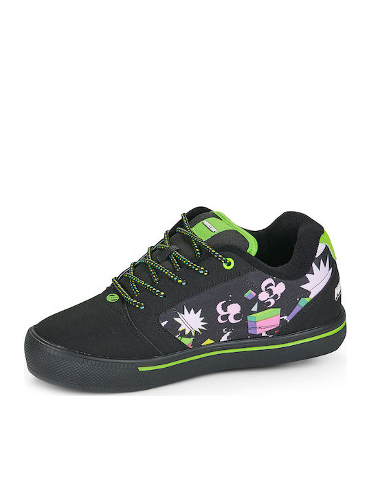 Pro Παιδικά Sneakers με Ροδάκια Μαύρα