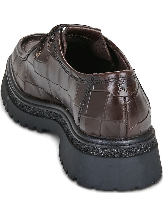 Damen Oxfords in Braun Farbe