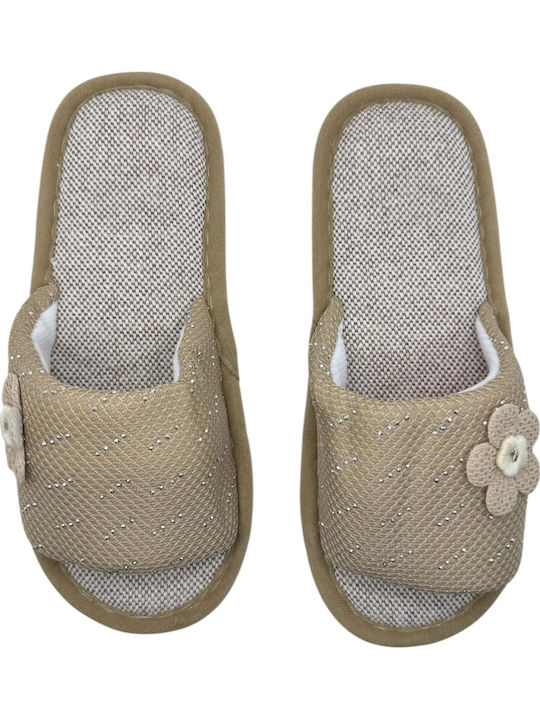 Tecos Damen Hausschuhe Sliders Braune