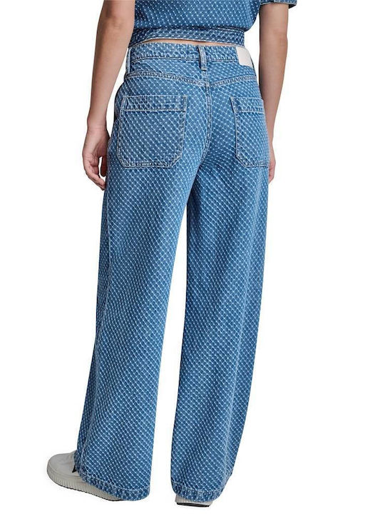 DKNY Γυναικείο Jean Παντελόνι Mid Rise με Σκισίματα