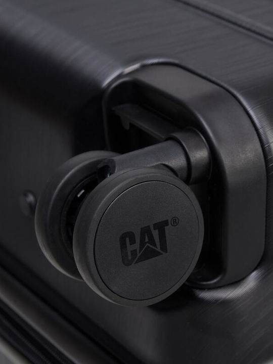 CAT Medium Hard Black Suitcase Height 65cm