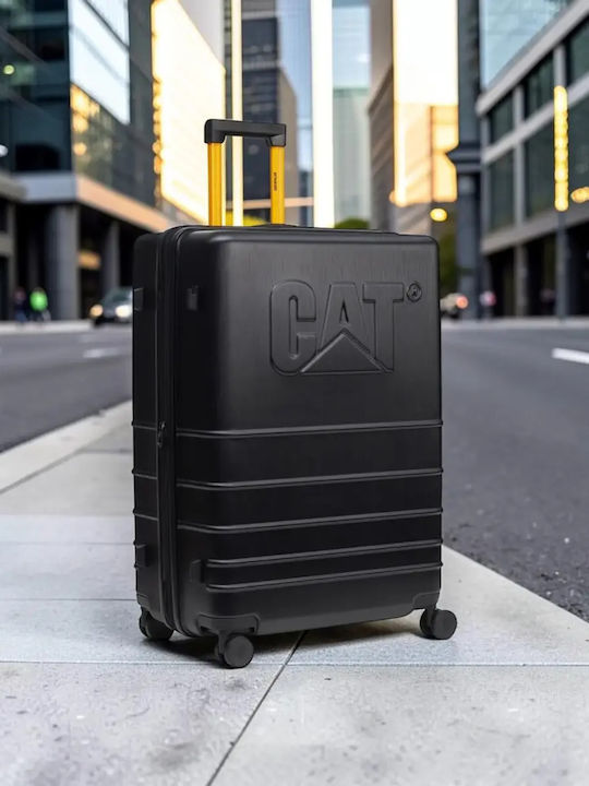 CAT Βαλίτσες Ταξιδιού Σκληρές Μαύρες Σετ 3τμχ