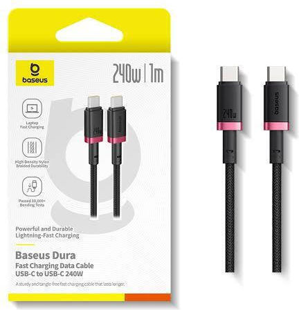 Baseus Dura Cable USB-C male - USB-C 240W Μαύρο 1m P10377803U03-01