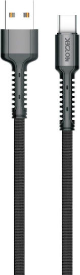 Nordic Braided Cable USB-C male - USB-A 40W Μαύρο 2m