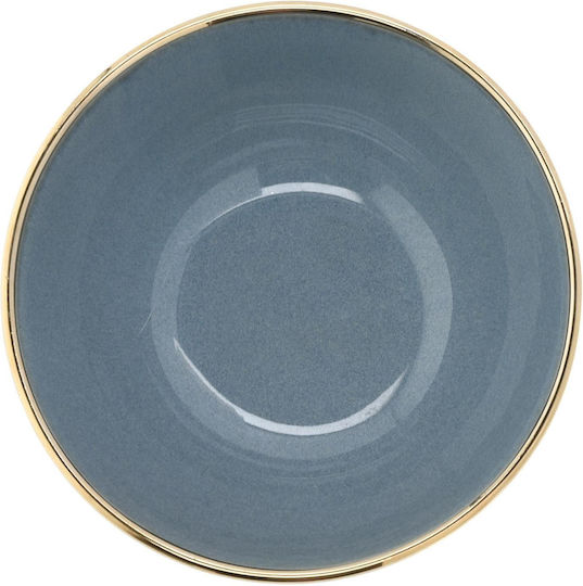 Duka Round Green Ceramic Serving Bowl