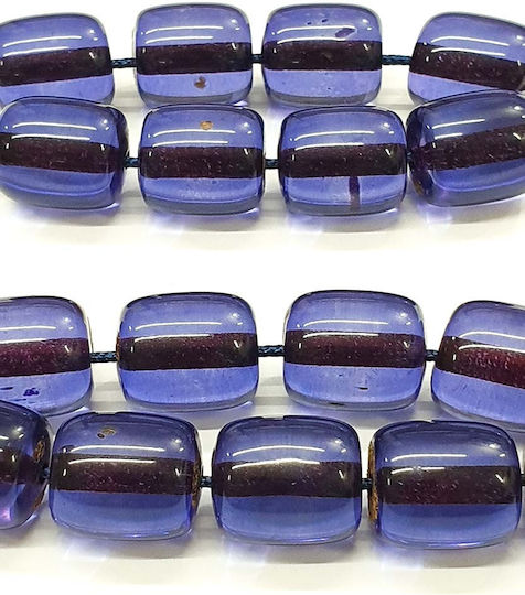 Roloi Komboloi Worry Beads with 17 Beads Made of Resin Length 33cm Purple