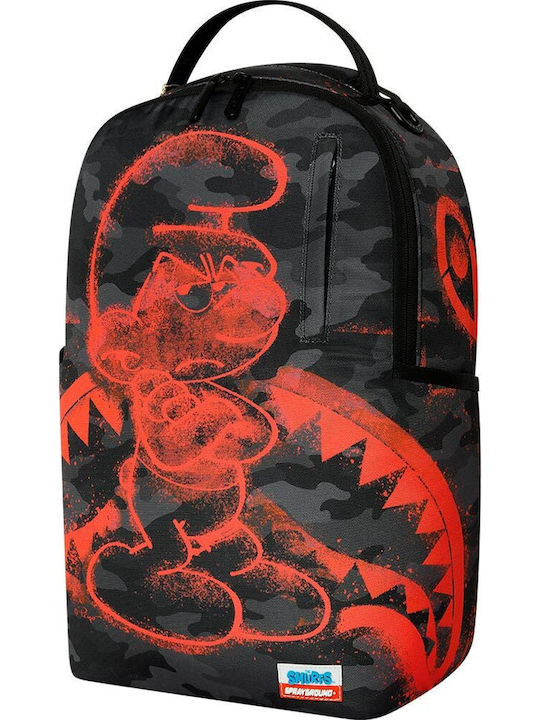 Sprayground Σχολική Τσάντα Πλάτης Γυμνασίου - Λυκείου με Θήκη για Παγούρι Smurfs Attitude 29 x 15 x 45εκ