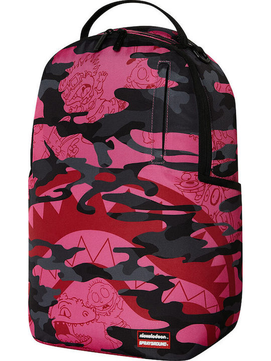 Sprayground School Backpack for Junior High-High School with Water Bottle Holder Pink 29 x 15 x 45cm