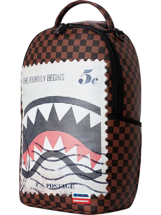 Sprayground Ghiozdan Școlar de Spate pentru Școala Gimnazială - Liceu cu Husă pentru Sticlă de Apă USPS Shark Stamp 29 x 15 x 45εκ