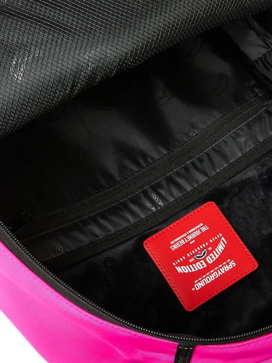 Sprayground Ghiozdan de Spate Pentru Școala Gimnazială - Liceu Shark Central Wht Stencil Shark Pink Nylon