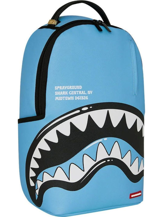 Sprayground School Backpack for Middle School - High School Backpacks Shark Central Bubbly Blue