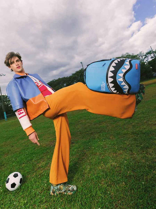 Sprayground School Backpack for Middle School - High School Backpacks Shark Central Bubbly Blue
