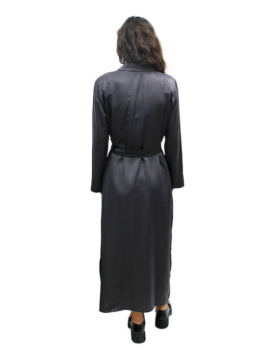 Midi Hemdkleid Grau