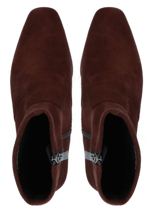 Damen Stiefeletten mit Absatz Braun