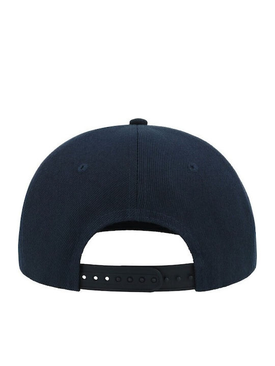 Atlantis 845 Snap Back Καπέλο Jockey 6 Panel Flat Γείσο – 100% Ακρυλικό Navy Red