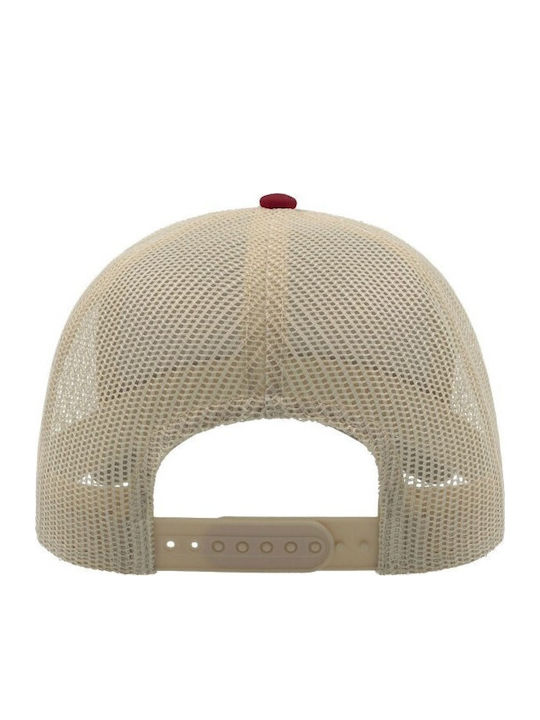 Atlantis Rapper Cotton 888 Five-Panel Jockey Hat 100% Cotton 100% Polyester Burgundy Stone