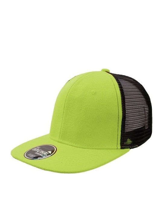 Atlantis 846 Snap Mesh Εξάφυλλο Καπέλο Τζόκεϋ 100% Πολυεστέρας Green Black
