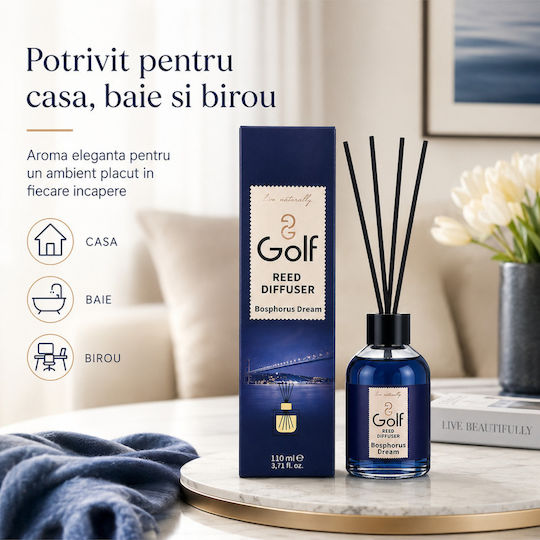 Golf Bosphorus Dream Ambient Fragrance Diffuser Sticks 110 Ml Blue