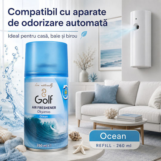 Golf Ocean Parfum Pentru Casă Înlocuire Dispozitive Automate Proaspăt 260 Ml