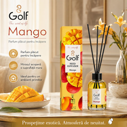Golf Ambient Scent Diffuser Sticks Exotic Mango Aroma 110 Ml
