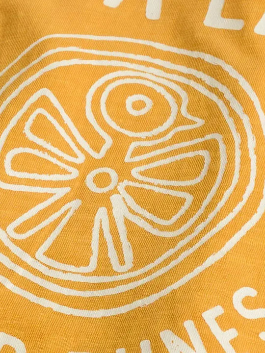 Herrenblusen Kurzarm T-Shirt Gold Gelb