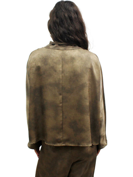 Long Sleeve Women's Shirt Brown