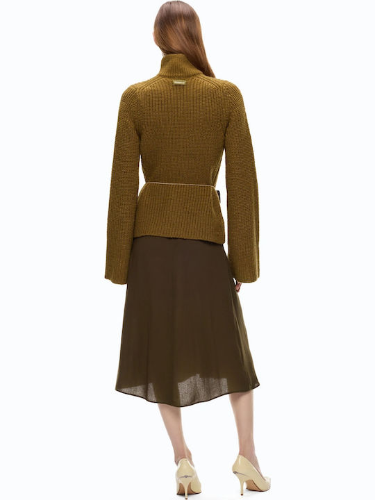 Pinko Γυναικεία Πλεκτή Ζακέτα Olive Pinko Γυναικεία Πλεκτή Ζακέτα Olive