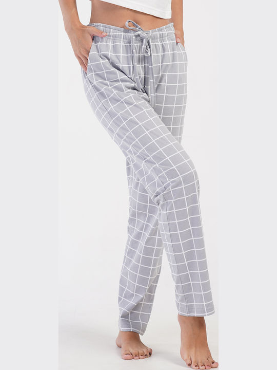 Vienetta Secret Summer Women's Pyjama Trousers Light Grey